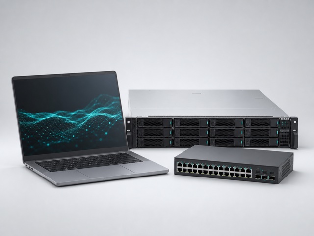 Business laptop, server and networking equipment